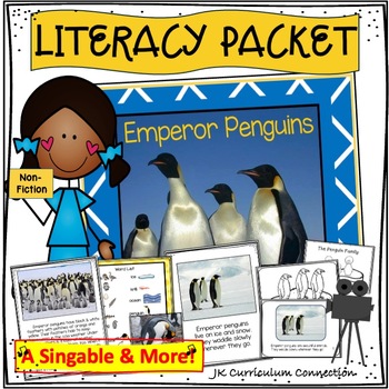 Preview of Penguin Song -  Emperor Penguins Non-fiction Singable with Literacy Activities