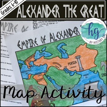 Preview of Empire of Alexander the Great Map Activity (Print and Digital)