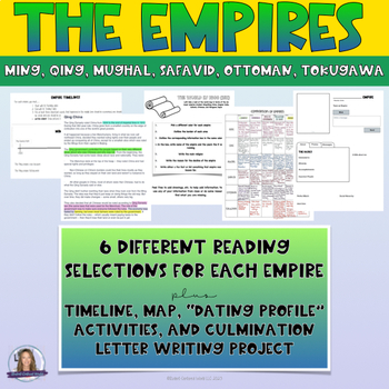 Preview of Empires Unit - Ming, Qing, Mughal, Safavid, Ottoman, Tokugawa Empire Dynasty