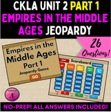 Empires in the Middle Ages Jeopardy Game | CKLA Amplify Gr