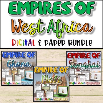 Preview of Empires of West Africa Bundle - Print and Digital