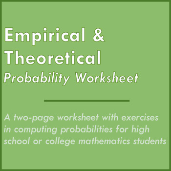 Preview of Empirical and Theoretical Probability Worksheet