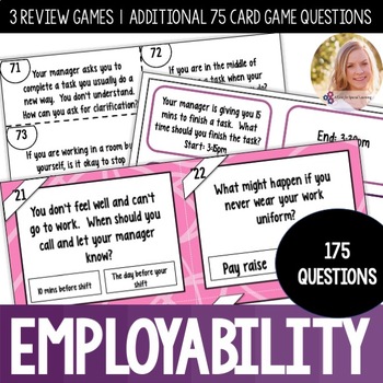 Preview of Employability Review Games. Ready to Work Vocational Skills. SpEd High School