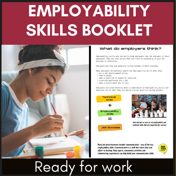 Preview of Employability skills information pack for life skills, transition, careers