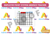 Employee Attendance and Punctuality Point System and Absen