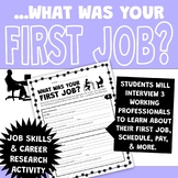 Employment & Career Readiness Activity - What Was Your Fir