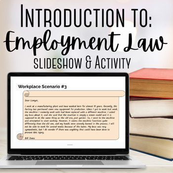 Preview of Employment Law Slideshow & Activity
