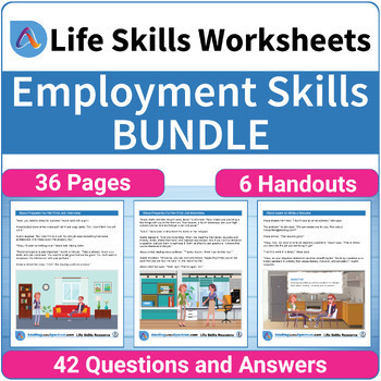Preview of High School Special Education Employment Resource Life Skills Bundle