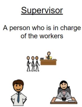 Preview of Employment Vocabulary activity