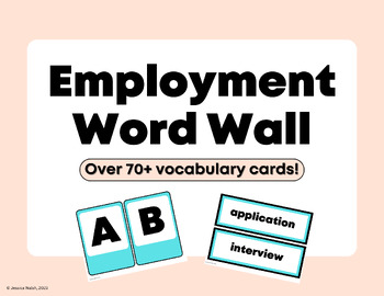 Preview of Employment Word Wall