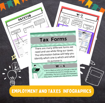 Preview of Employment and Taxes Infographics