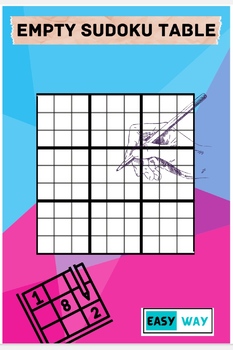 Preview of Emplty tables for sudoku