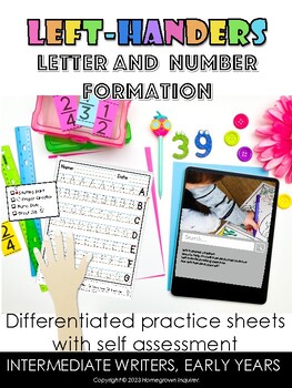Preview of Empower Left-Handed Writers - Intermediate Letter and Number Mastery Kit