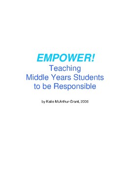 Preview of Empower Program: Teaching Students to be Self-Responsible