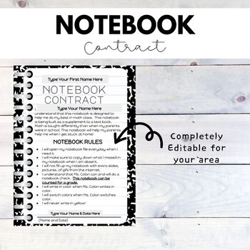 Preview of EmpowerED Notebook Contract: A Digital Commitment to Academic Success