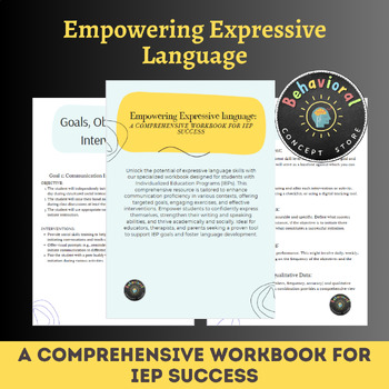 Preview of Empowering Expressive Language: A Comprehensive Workbook for IEP Success