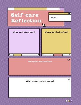 Preview of Empowering Self-Care Reflection Planner - Perfect for Personal Well-Being