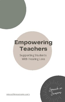Preview of Empowering Teachers: Supporting Students with Hearing Impairment