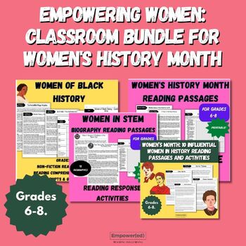 Preview of Empowering Women: Classroom Bundle for Women's History Month