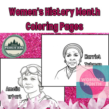 Preview of Empowering Women's History Month Coloring Pages - Celebrate 29 Inspiring Women