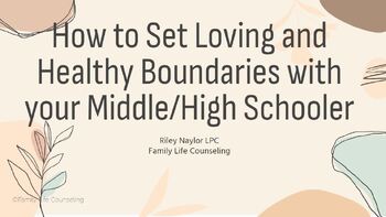 Preview of Empowering your Teen through Healthy Boundaries