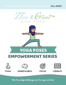 Preview of Empowerment Yoga Pose Card Deck and Journal