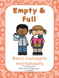 Empty and Full - Worksheet - Basic Concepts