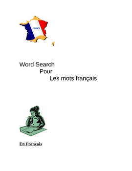 Preview of En Francais-wordsearch