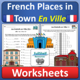 En Ville French Places in Town Community Buildings Workshe