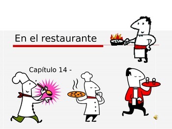 Preview of En el Restaurante Vocabulary