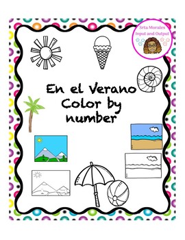 Preview of En el Verano. Color by Number