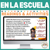 En la Escuela Reading and Comparison Activities EDITABLE