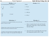 EnVision Fourth Grade Weekly Homework