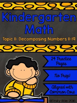 EnVision Kindergarten Topic 11 by Kindergarten Kind of Gal - Emily Rae