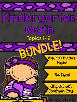 Preview of EnVision Kindergarten Topics 1-16 BUNDLE!