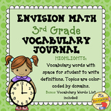 EnVision Math Common Core - 3rd Grade Vocabulary Journal