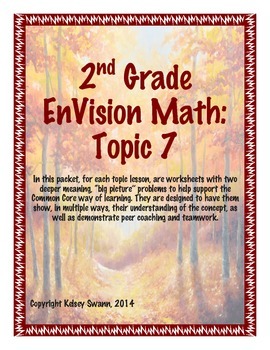 Preview of EnVision Math "Big Picture" Problems for 2nd Grade, Topic 7 (all lessons)