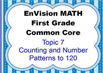 Preview of EnVision Math First Grade Topic 7 for Activboard
