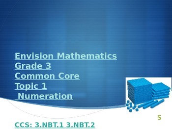 Preview of EnVision Math - Grade 3 - Unit 1 Numeration