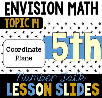 Preview of EnVision Number Talk Google Slides for 5th Grade Topic 14 (Coordinate Plane)