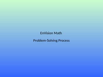 Preview of EnVision Problem-Solving Process