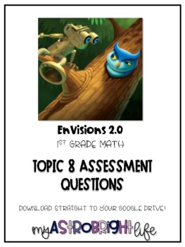 Preview of EnVisions Math Assessment Questions- Topic 8 (GOOGLE SLIDES)