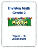 EnVisions Math Grade 2 Lesson Plans BUNDLE Topics 1-15