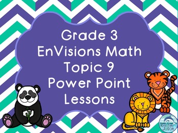 Preview of Grade 3 EnVisions Math Topic 9 Common Core Version Inspired Power Point Lessons