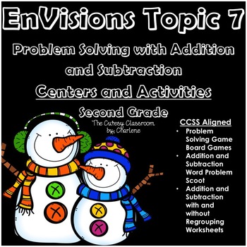 Preview of EnVisions Topic 7 Problem Solving With Addition and Subtraction Second Grade