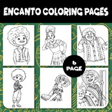 Encanto 6 Coloring Pages . Great Gifts for Kids, Boys And Girls