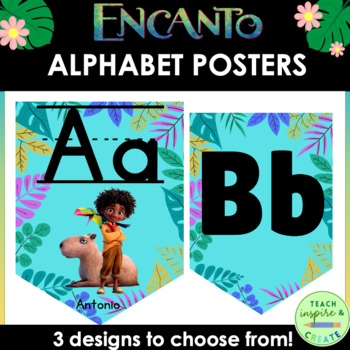 Preview of Encanto Alphabet Posters  | Classroom Decor