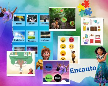 Preview of Encanto Busy Book, Montessori, Special Needs,Colors, Numbers, Life Skills