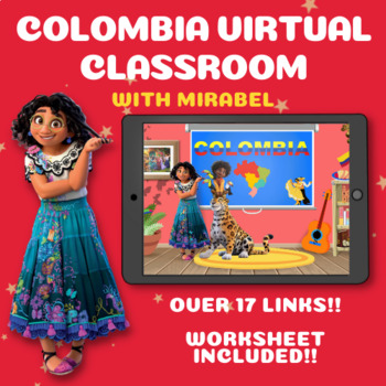 Preview of Encanto Mirabel's Virtual Classroom about Colombia!!