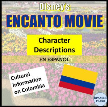 Preview of Encanto Movie Character Descriptions